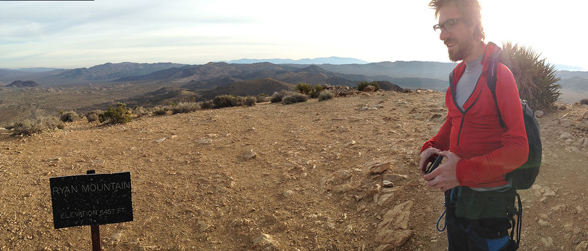 Summit of Ryan Mountain in Joshua Tree National Park