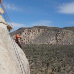 woman climber in Joshua Tree National Park